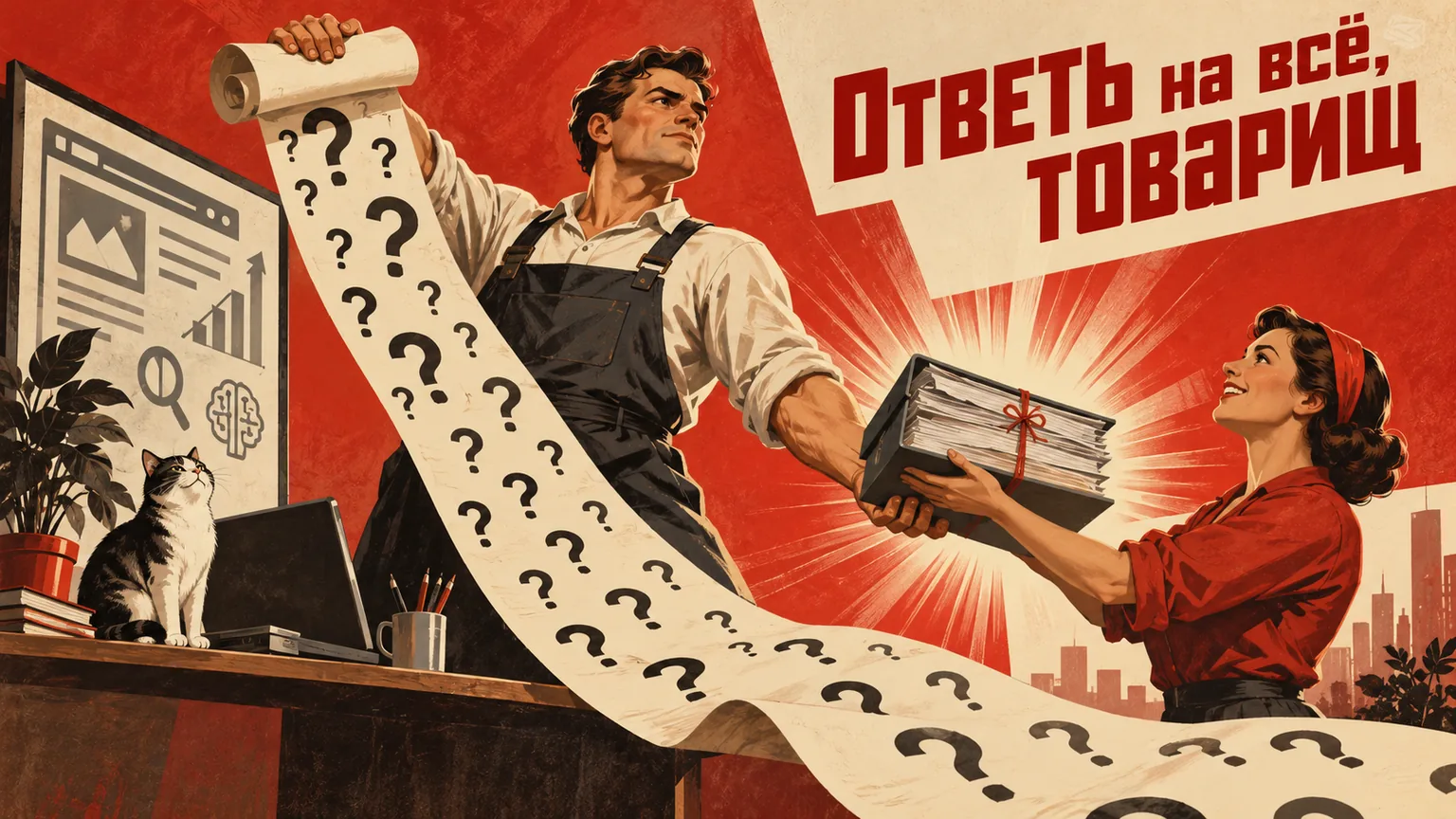 Обложка статьи: Бриф на разработку лендинга: 25 вопросов, после которых подрядчику не придётся гадать