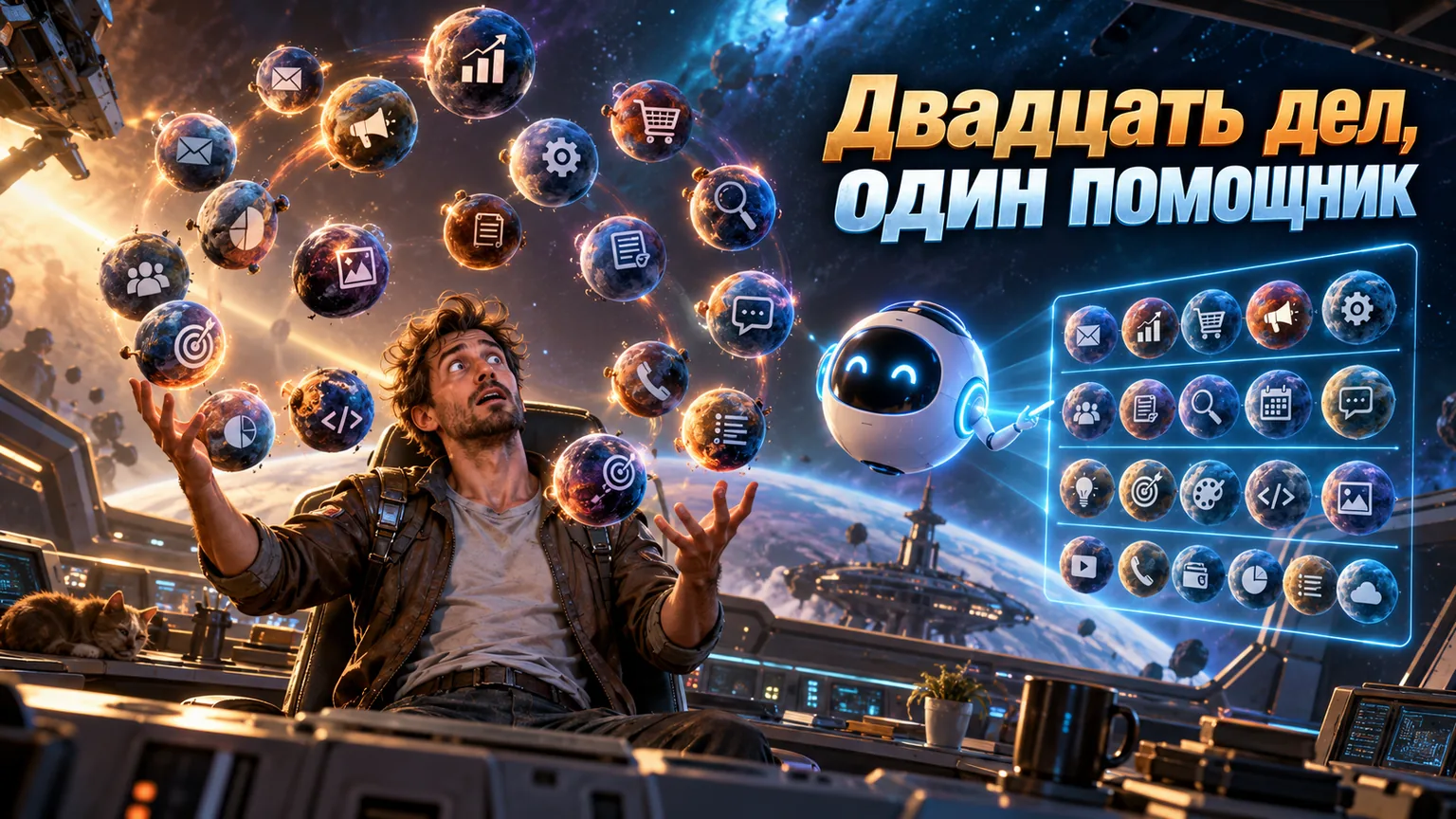Обложка статьи: Как пользоваться ChatGPT в работе: 20 задач владельца бизнеса с готовыми промптами