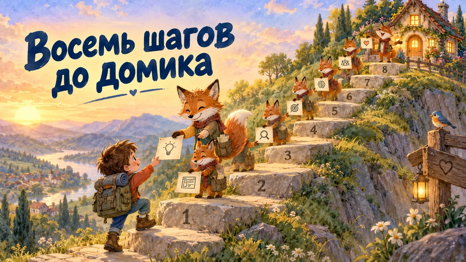 Обложка статьи: Этапы разработки сайта: 8 шагов от брифа до запуска и что от вас нужно на каждом