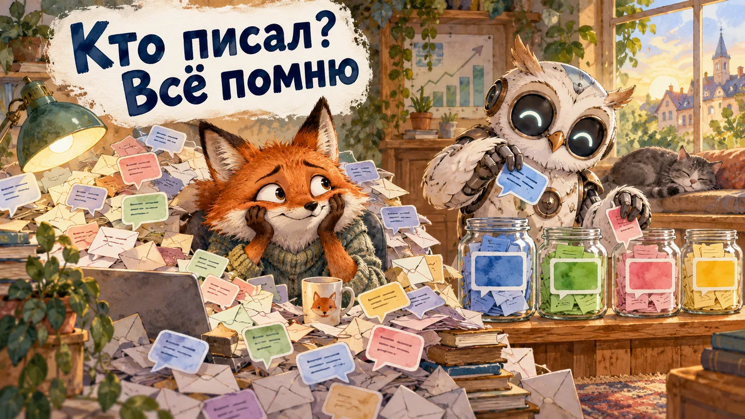 Обложка статьи: ИИ в amoCRM: бот, разбор переписок и подсказки менеджеру