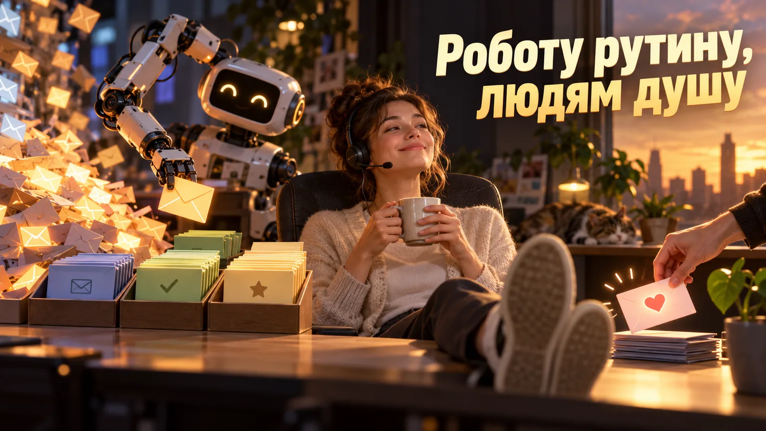 Обложка статьи: ИИ в службе поддержки клиентов: что отдать нейросети, а что оставить людям