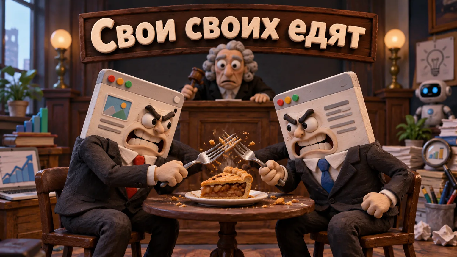 Обложка статьи: Каннибализация запросов: как найти страницы-конкуренты на своём сайте и что с ними делать