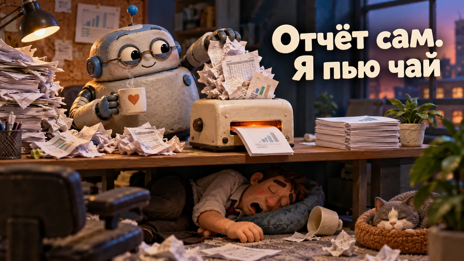 Обложка статьи: Нейросеть для отчётов: как собрать отчёт из таблиц и заметок за 15 минут