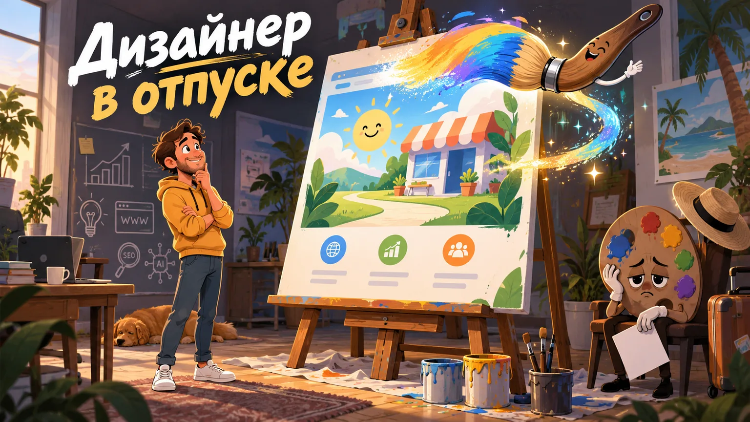 Обложка статьи: Нейросеть для баннеров: креативы для РСЯ, ВК и соцсетей без дизайнера