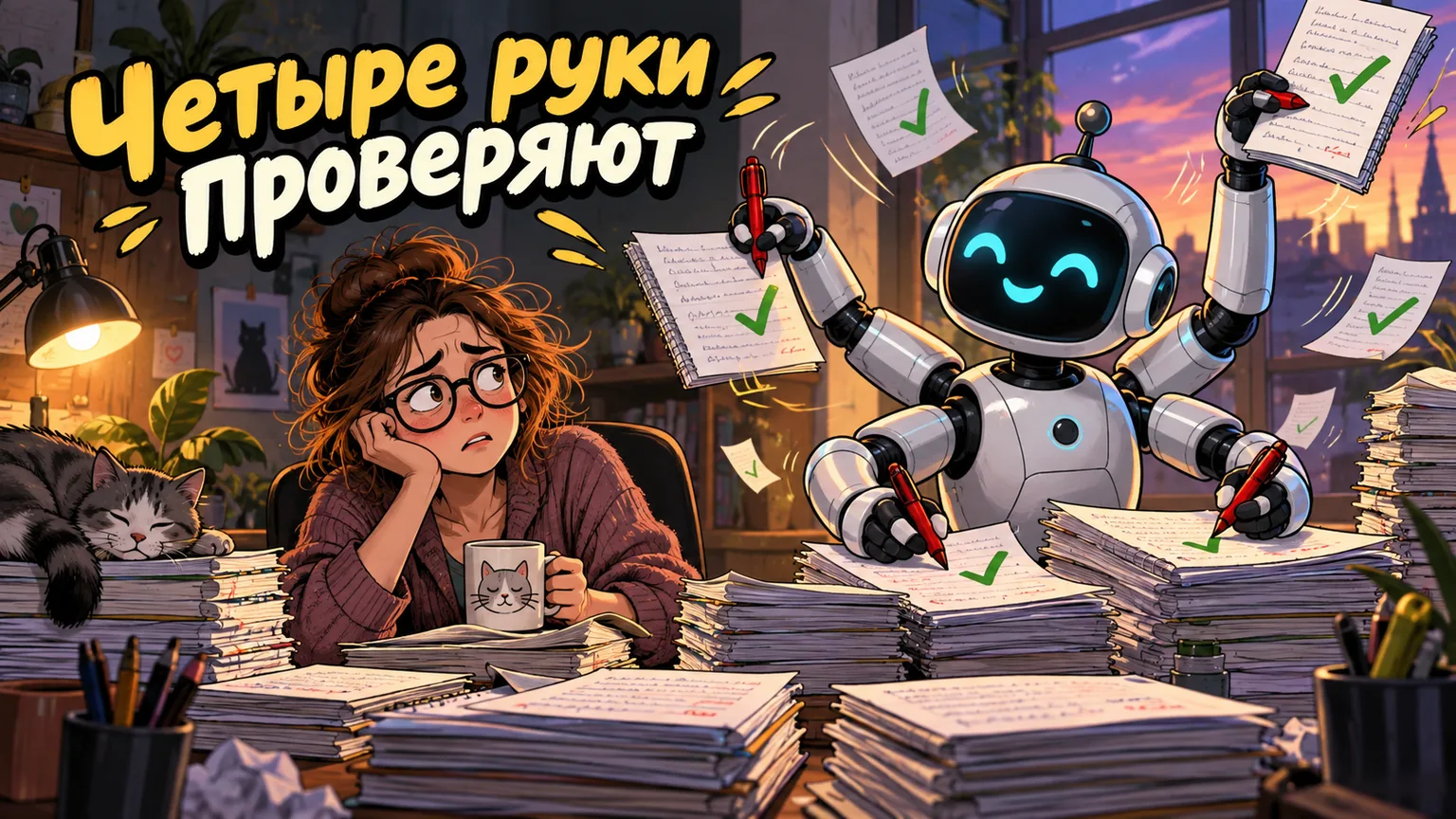 Обложка статьи: Нейросеть для репетитора и преподавателя: планы уроков, задания и проверка работ