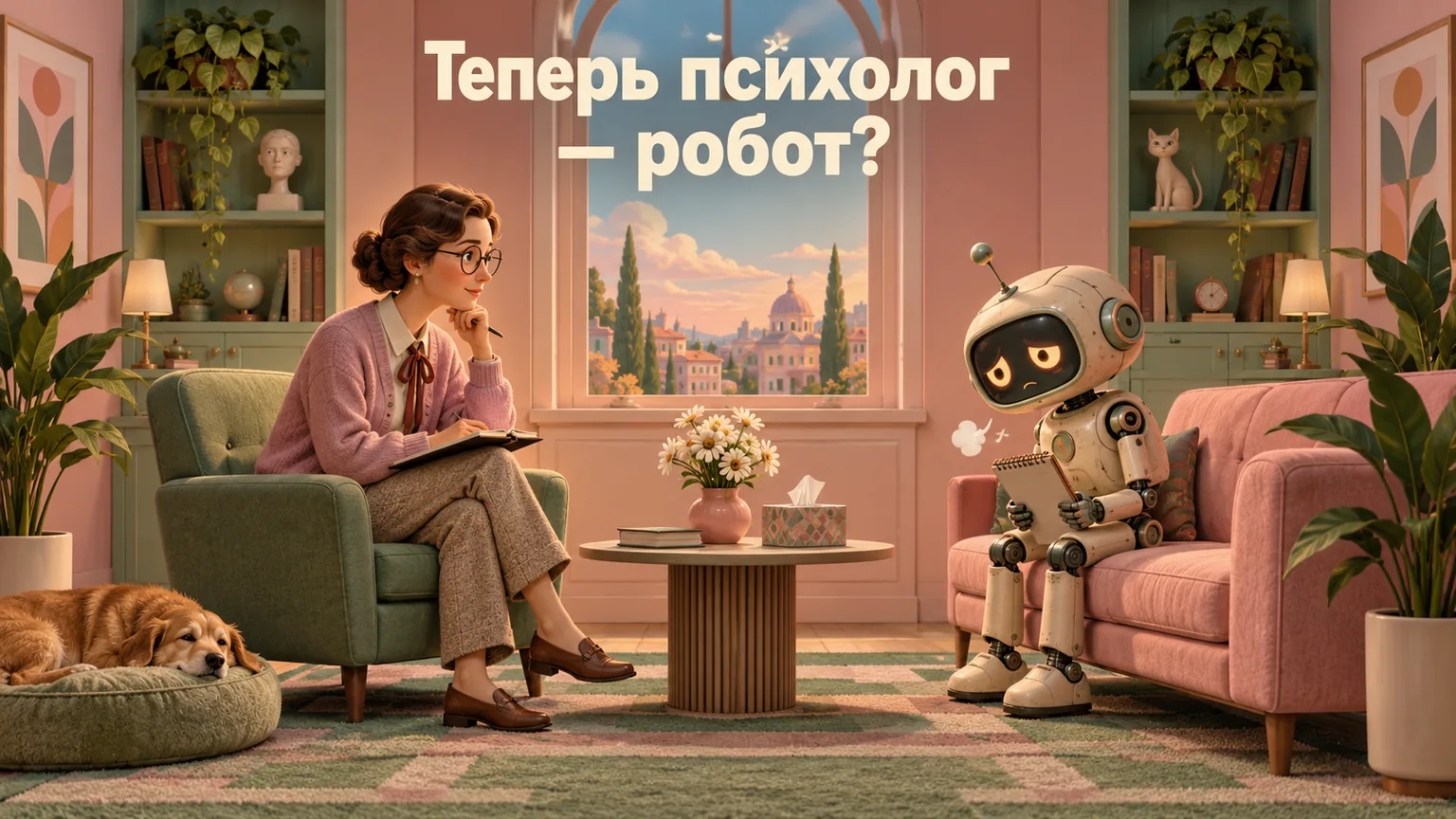 Обложка статьи: Нейросеть для психолога: контент, запись клиентов и этика работы с данными