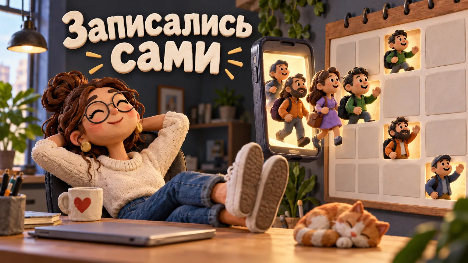 Обложка статьи: Онлайн-запись на сайт: какой сервис выбрать и как встроить, чтобы клиенты записывались сами