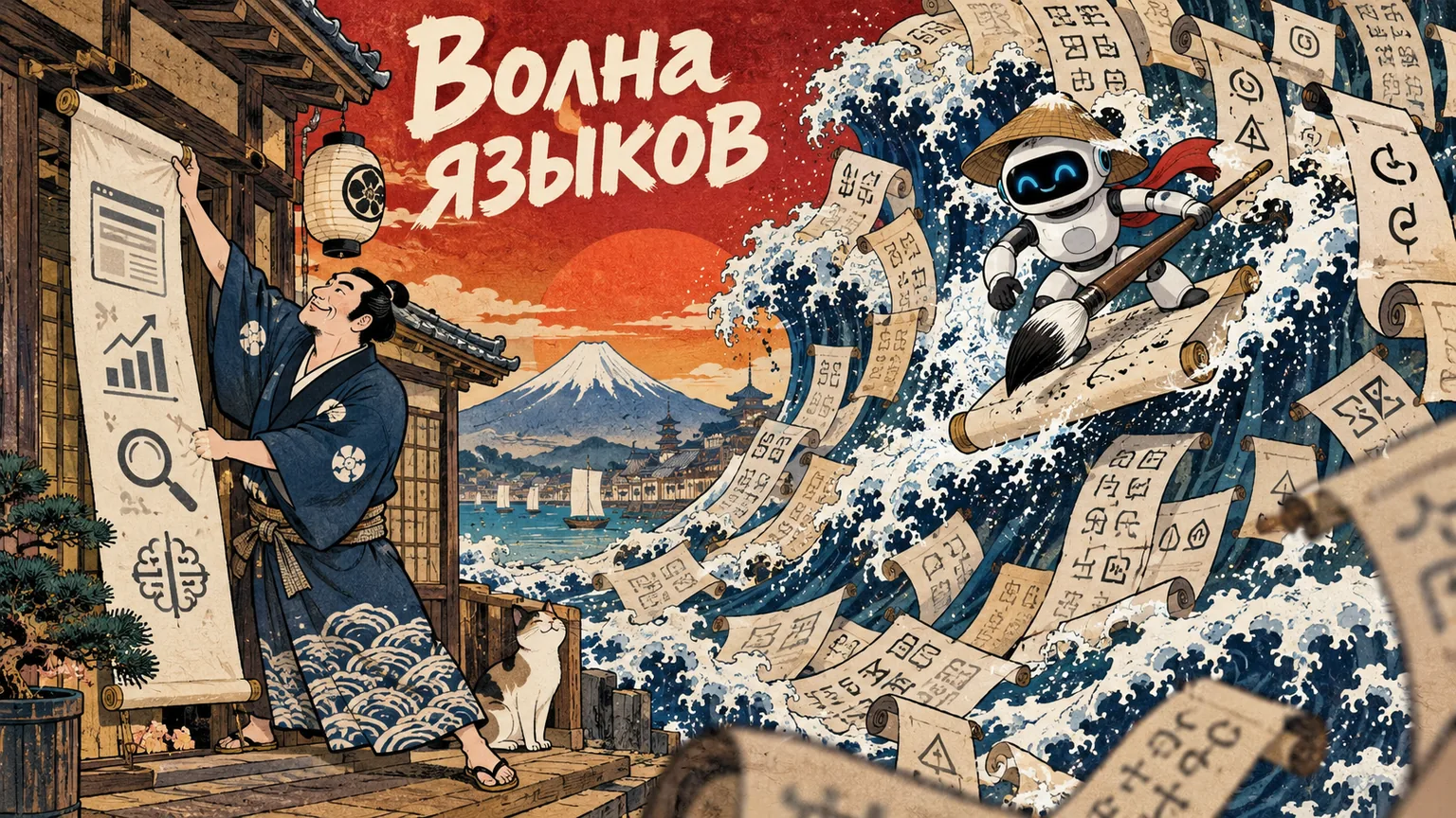 Обложка статьи: Перевод сайта нейросетью на английский и китайский: качество, SEO и подводные камни
