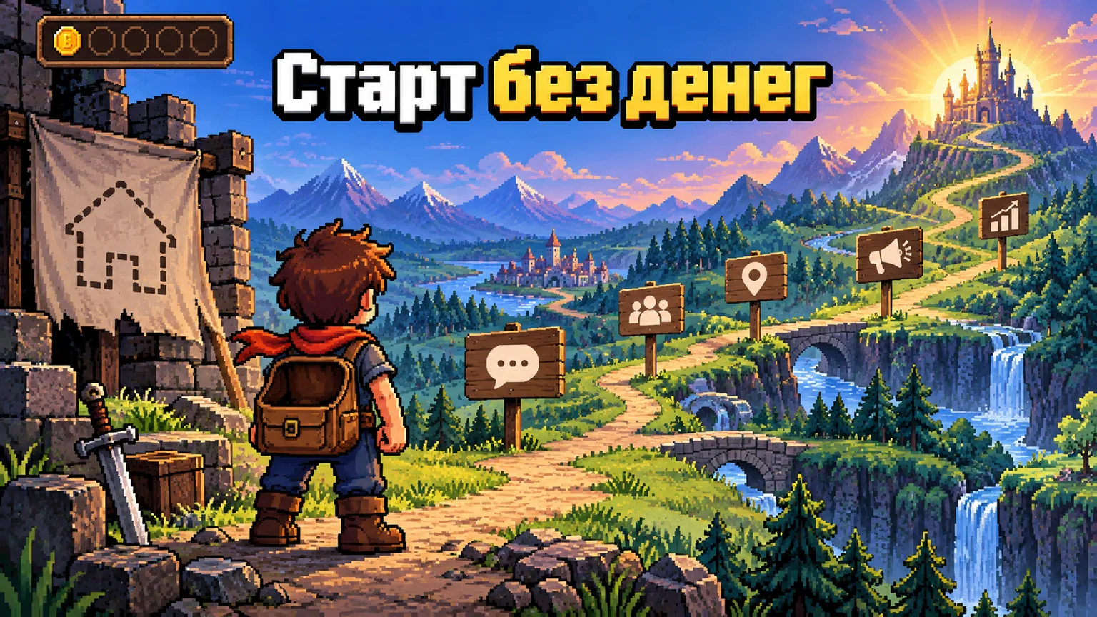 Обложка статьи: Продвижение бизнеса в интернете: с чего начать, если нет сайта и бюджета