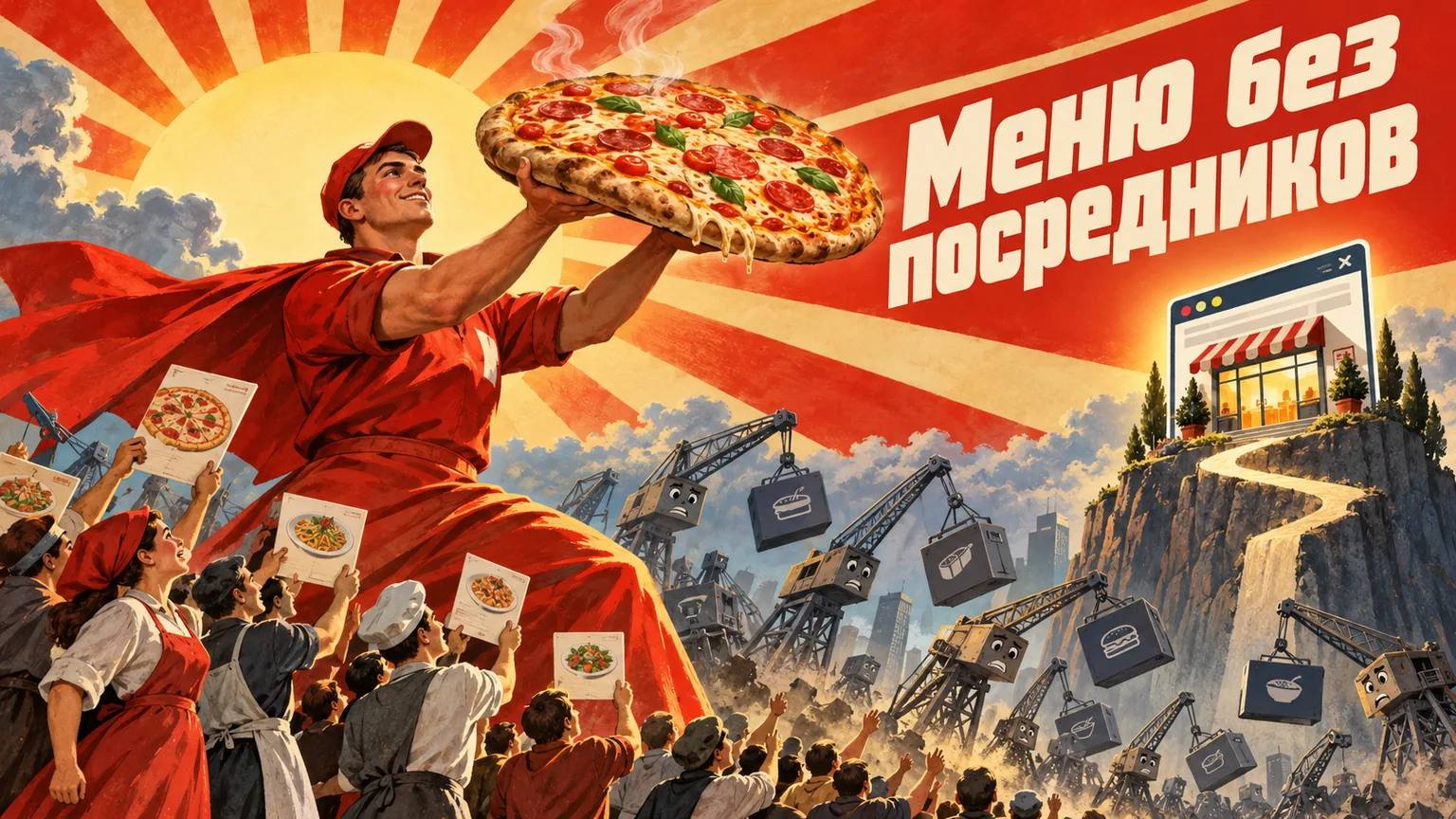Обложка статьи: Продвижение сайта доставки еды: меню в поиске, Карты и уход от комиссии агрегаторов