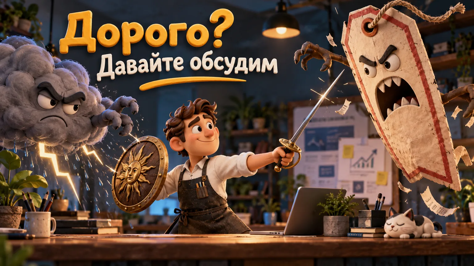 Обложка статьи: Работа с возражениями: что отвечать на «дорого», «подумаю» и «у конкурентов дешевле»