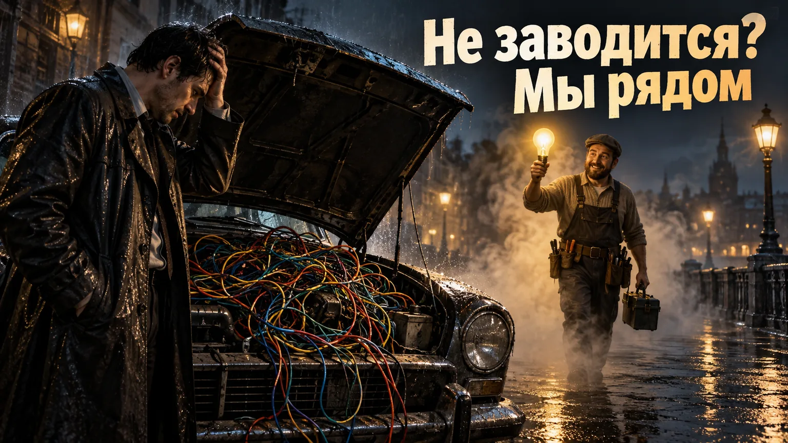 Обложка статьи: Реклама автоэлектрика и автодиагностики: локальный спрос и срочные запросы