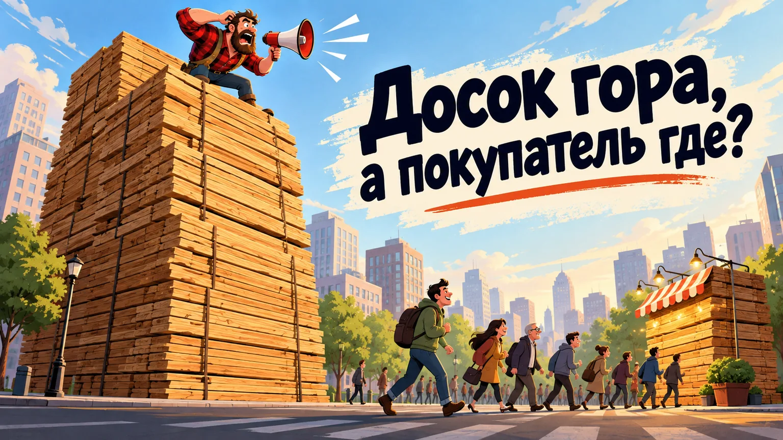 Обложка статьи: Реклама пиломатериалов: с чего начать, чтобы не слить бюджет