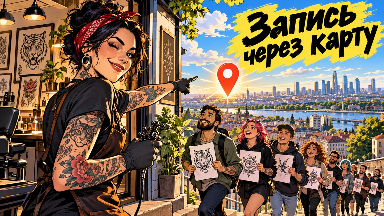 Обложка статьи: Реклама тату-салона: где искать клиентов и как пройти модерацию площадок