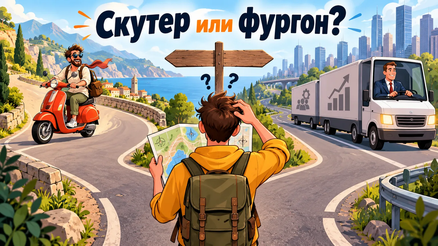 Обложка статьи: Самозанятый или ИП: что выбрать для старта бизнеса в 2026 году