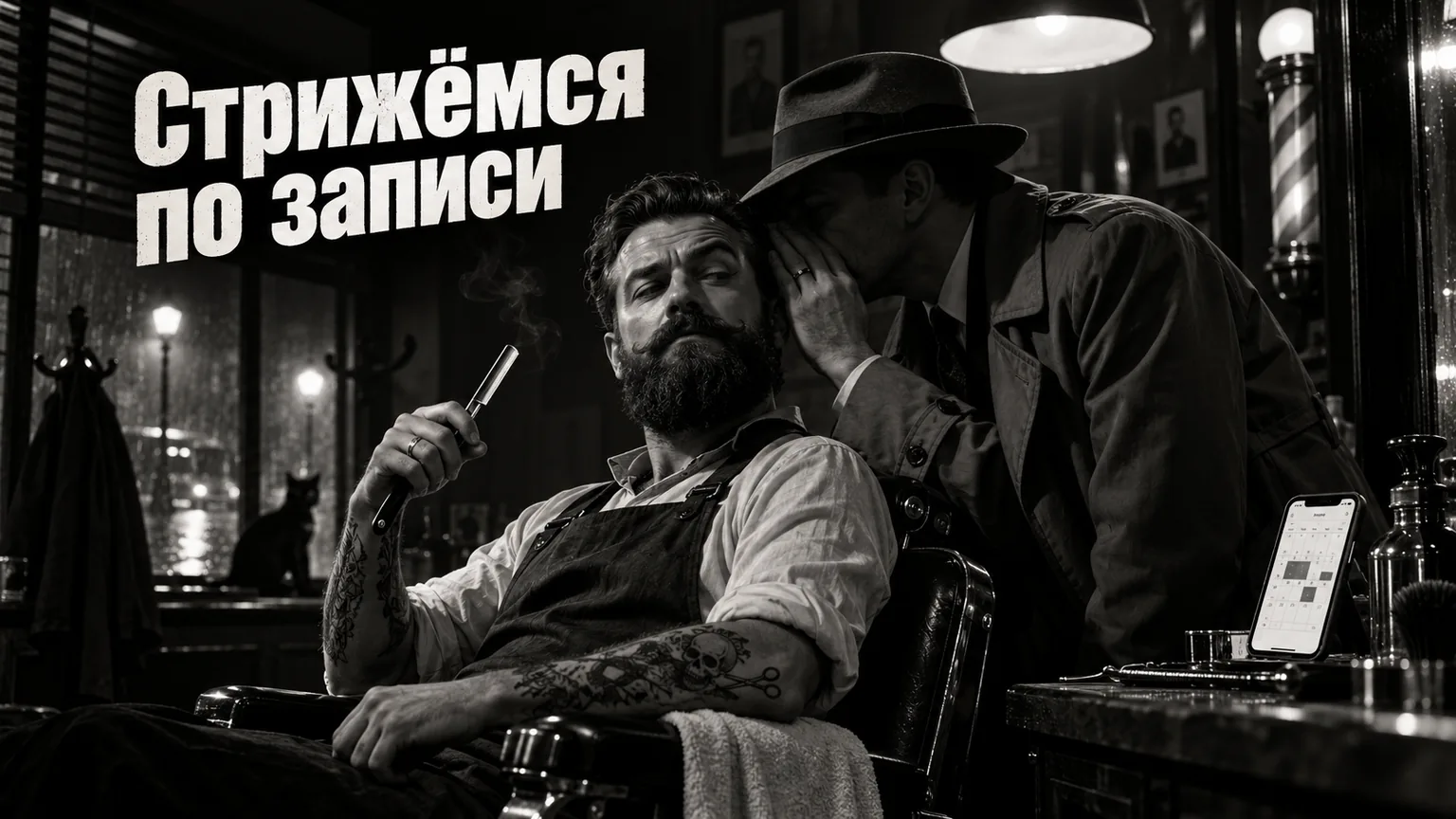 Обложка статьи: Сайт барбершопа: запись в два касания и мастера, к которым хотят вернуться