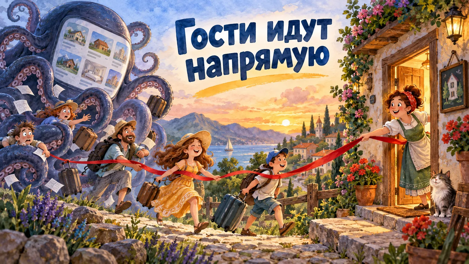 Обложка статьи: Сайт для гостевого дома на 5–10 номеров: прямые брони без дорогой системы