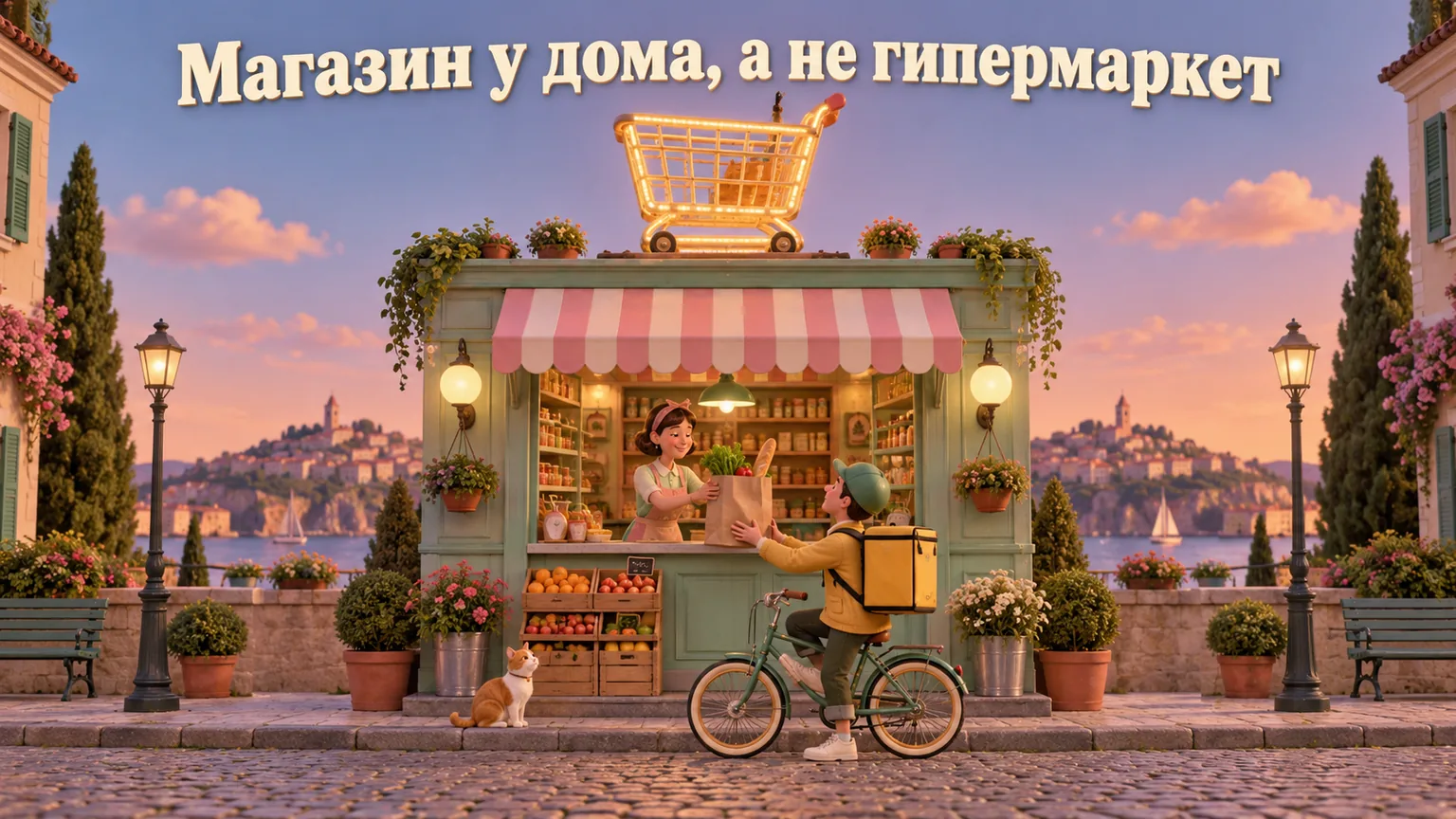 Обложка статьи: Сайт для магазина продуктов у дома: каталог, доставка по району и сколько это стоит