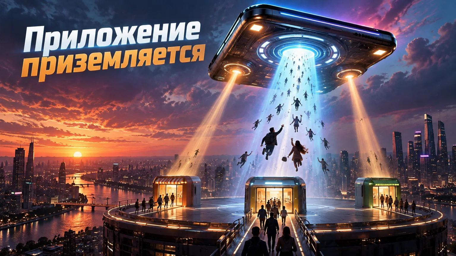 Обложка статьи: Сайт для мобильного приложения: лендинг, который ведёт в RuStore и App Store