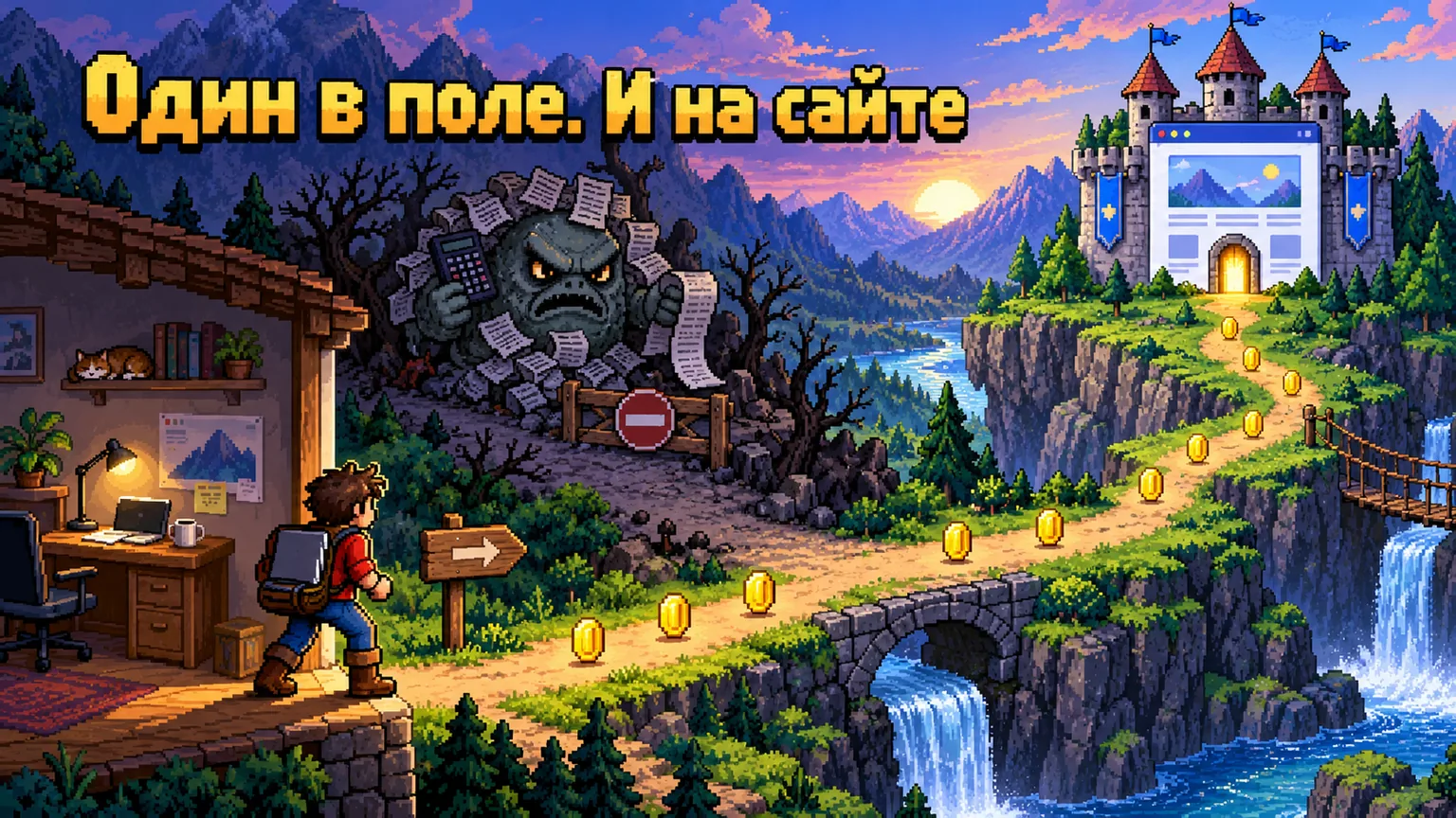 Обложка статьи: Сайт для самозанятого: что сделать за 15–40 тысяч и как принимать оплату без ИП