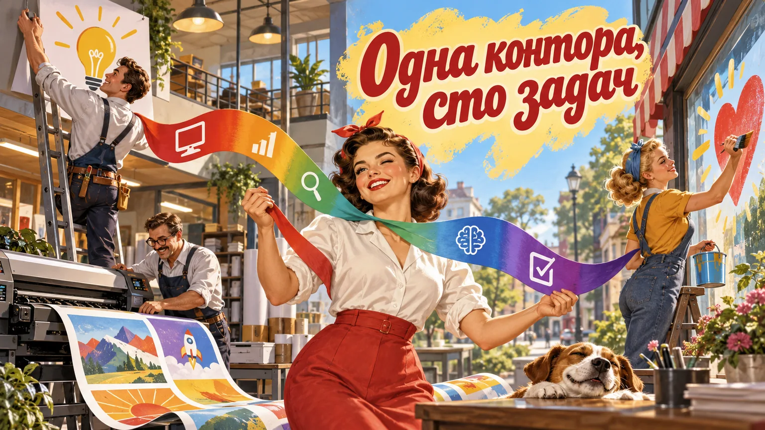 Обложка статьи: Сайт рекламно-производственной компании: вывески, полиграфия и наружка на одном сайте